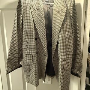 Black and White plaid  Blazer